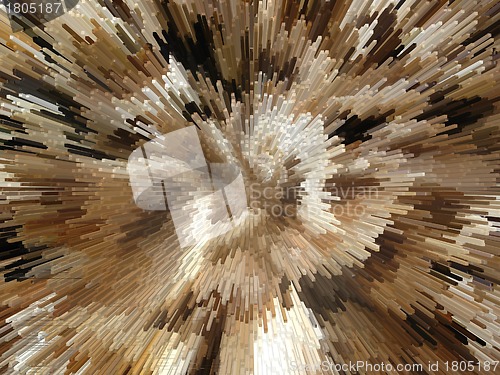Image of Brown and white explosion