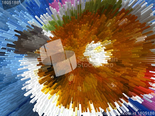 Image of Multi-coloured explosion