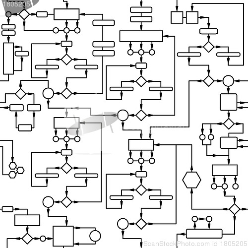 Image of Seamless texture - technological scheme