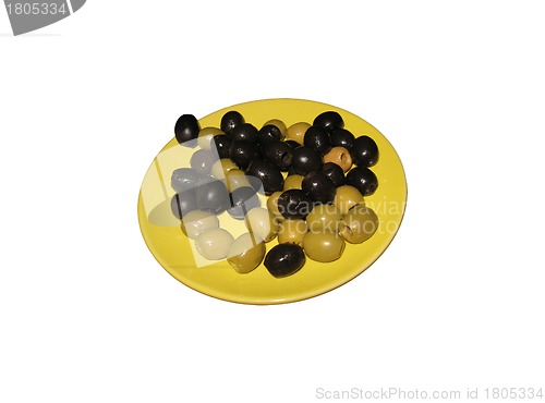 Image of Black and green olives