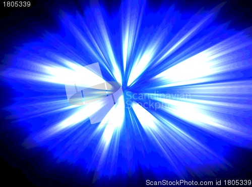 Image of Blue explosion