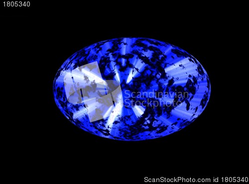 Image of Blue space ellipse