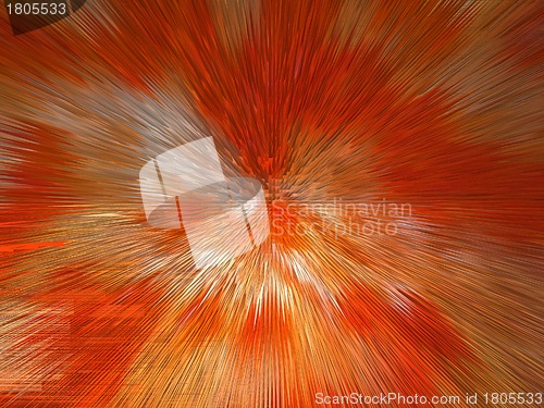 Image of orange and white explosion