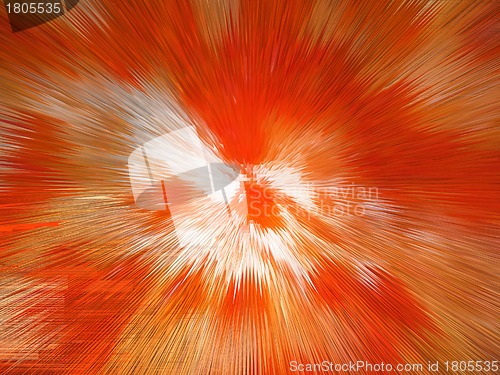 Image of orange and white explosion