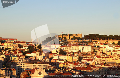 Image of Sunset in Lisbon, Portugal 