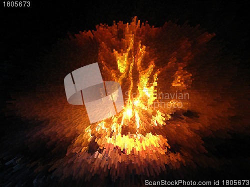 Image of Flame in the furnace