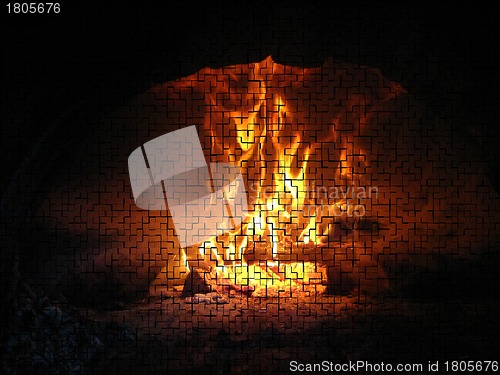 Image of Flame in the furnace