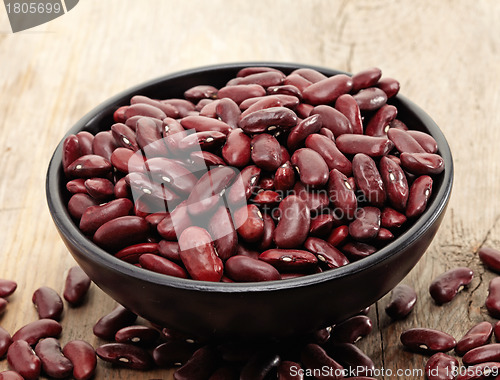 Image of close up of a bowl of red beans