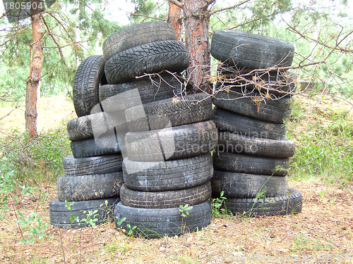 Image of old tires