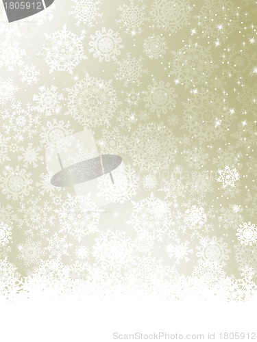 Image of Elegant Christmas with snowflakes. EPS 8