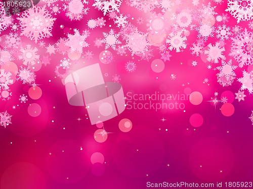 Image of Purple background with snowflakes. EPS 8