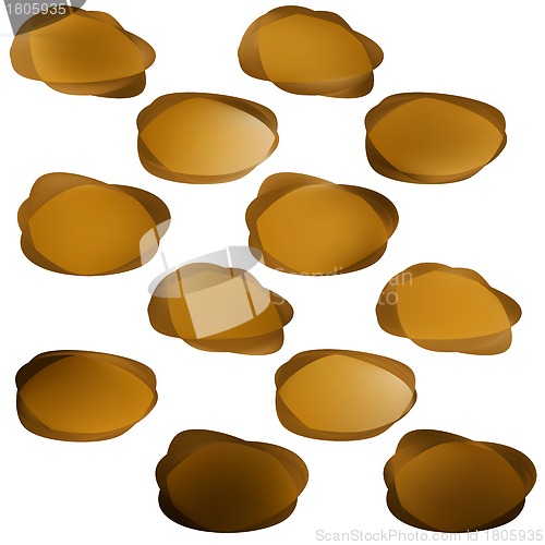 Image of Abstract glossy speech bubble. EPS 8