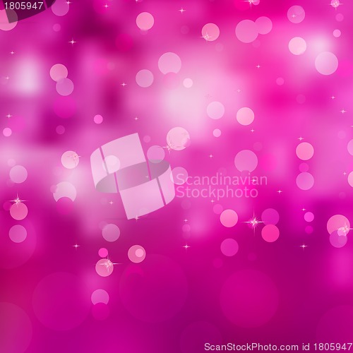 Image of Glittery pink Christmas background. EPS 8