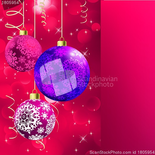Image of Merry christmas card. EPS 8