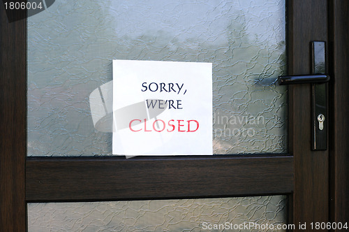 Image of Sorry, We Are Closed