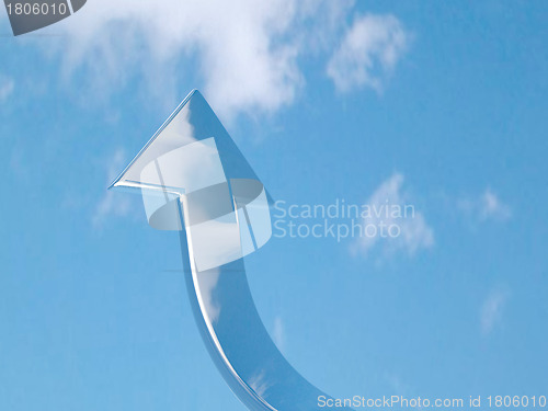 Image of Arrow - aspire to sky - with clipping path 