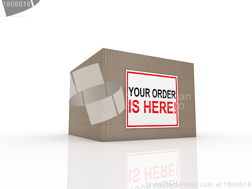 Image of special delivery important shipment special package sending expr