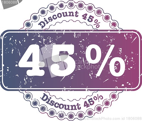 Image of Stamp Discount forty five percent