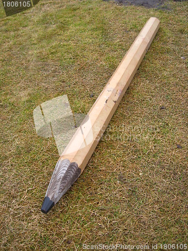 Image of Huge artificial pencil