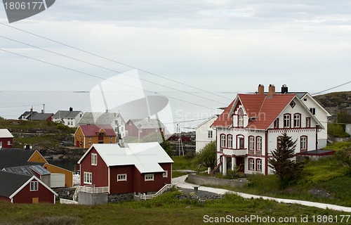 Image of Norwegian coastal village
