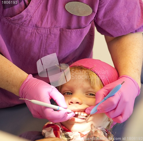 Image of Happy child at dentist