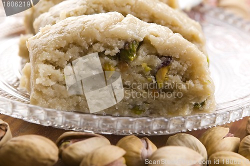 Image of Homemade Halvah with Pistachio Nut 