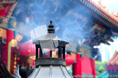 Image of incense in chinese temple