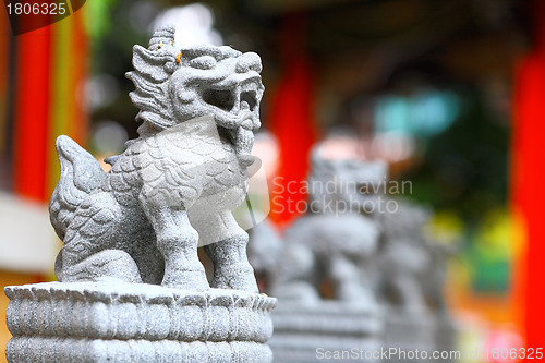 Image of chinese lion statue