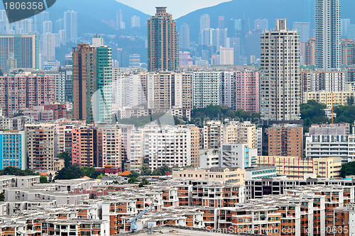 Image of downtown of Hong Kong city