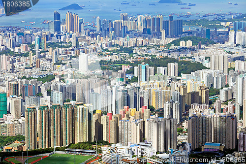 Image of Hong Kong crowded building