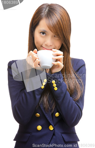 Image of woman with a cup