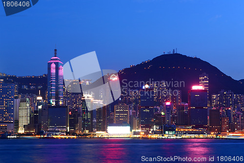 Image of Hong Kong city night