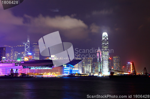 Image of Hong Kong city night