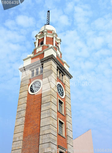 Image of clock tower in Tsim Sha Tsui , Hong Kong