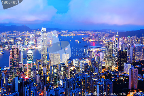 Image of Hong Kong at night