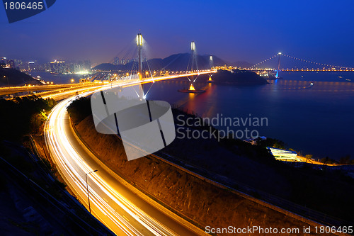 Image of Ting Kau Bridge in Hong Kong