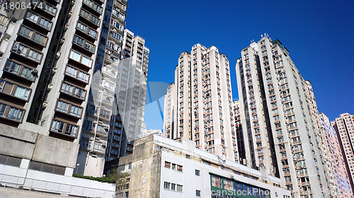 Image of public apartment block in Hong Kong