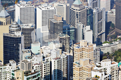 Image of Hong Kong crowded building