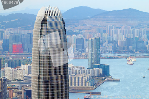 Image of downtown of Hong Kong city