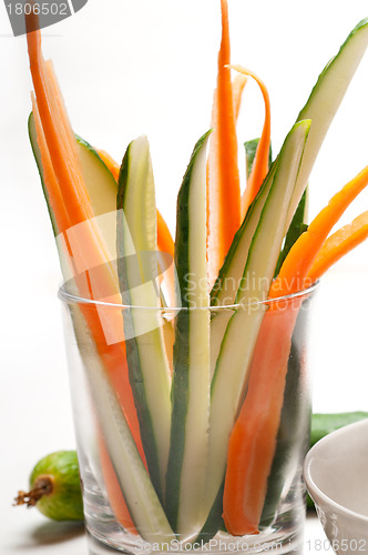 Image of fresh pinzimonio snack appetizer