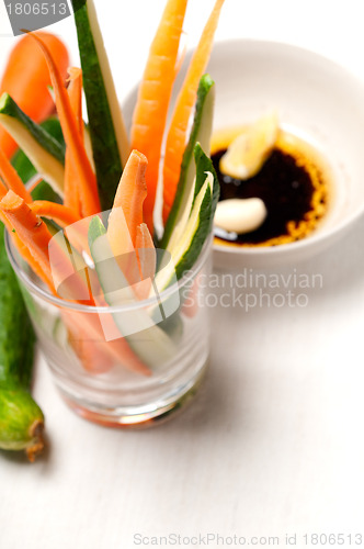 Image of fresh pinzimonio snack appetizer