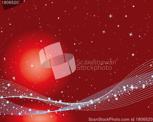 Image of Abstract vector festive background in red colors