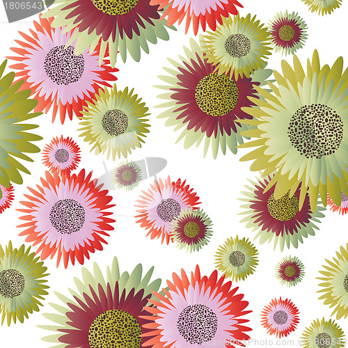 Image of seamless floral pattern