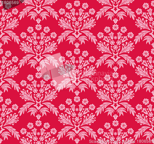 Image of seamless damask pattern