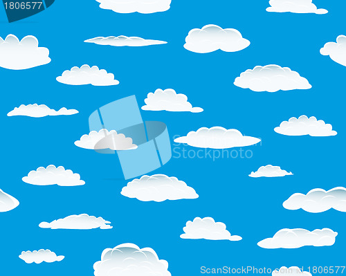Image of seamless cloud background