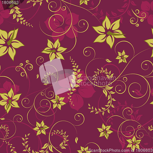 Image of seamless floral pattern