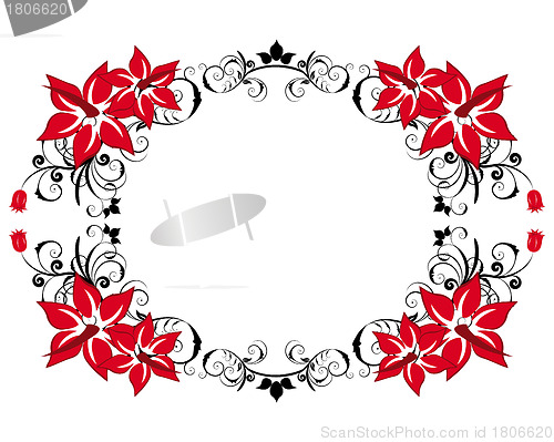 Image of floral frame