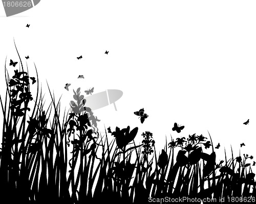 Image of meadow silhouettes