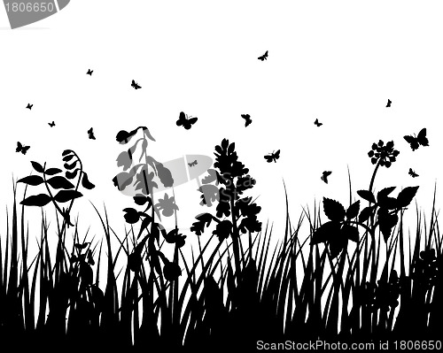 Image of meadow silhouettes