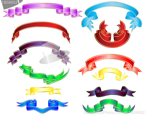 Image of multicolor ribbons